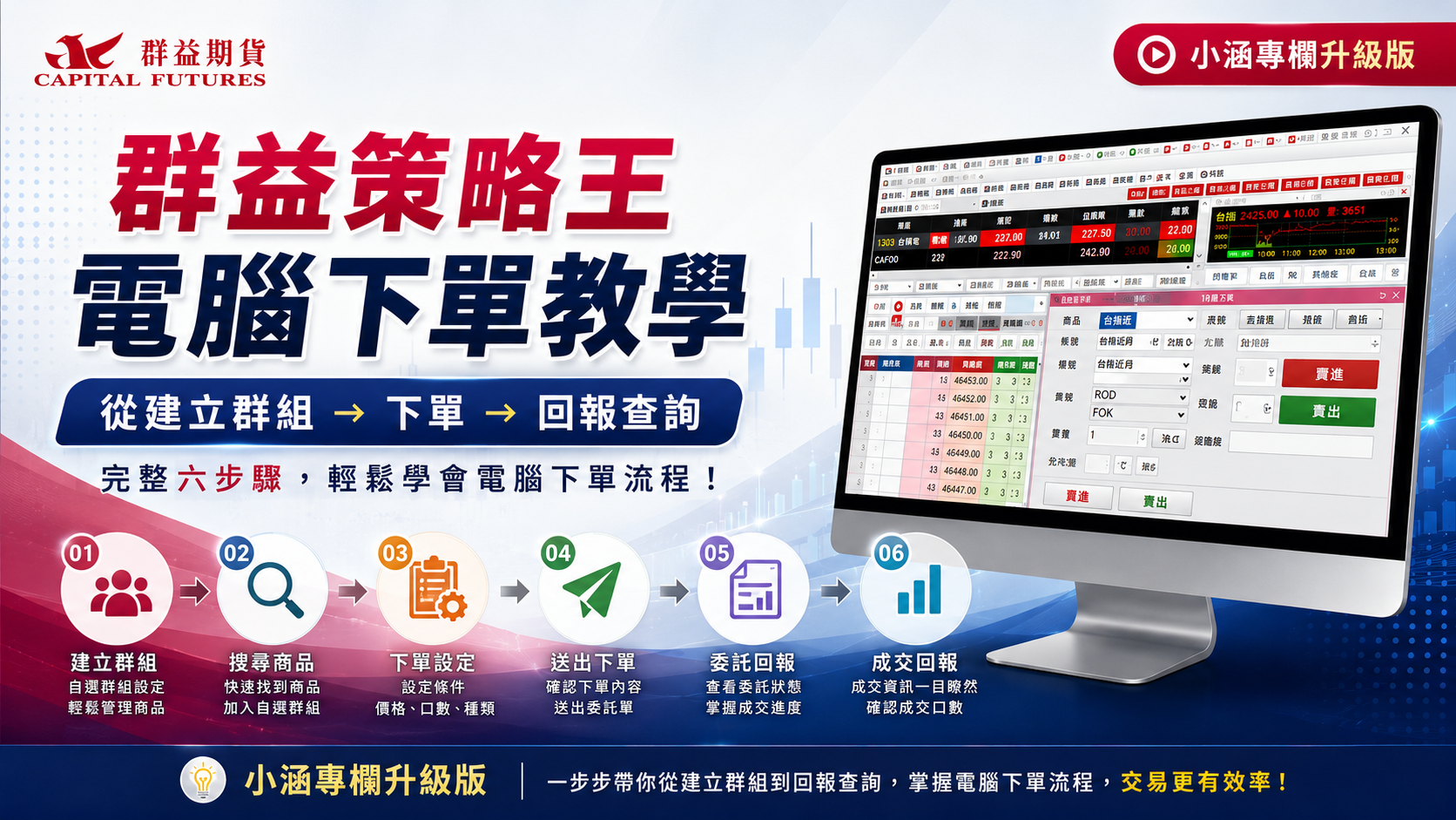 群益策略王電腦下單完整教學｜自選、五檔、MIT、委託與帳務一次看懂