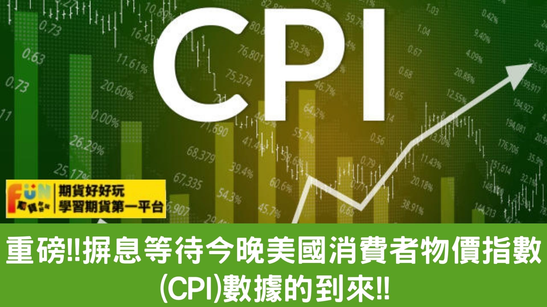 20231012重磅！摒息等待今晚美國消費者物價指數(CPI)數據到來